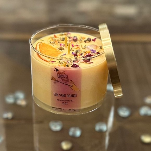 16oz Spring Scented Candles,2 Wick Homemade Coconut Soy Wax, hand poured candles - Picture 7 of 8